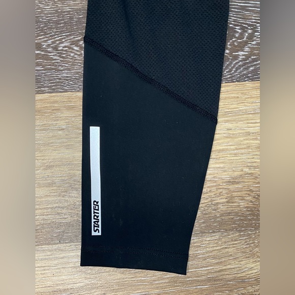 NWT STARTER WOMENS ATHLETIC LEGGINGS SIZE LARGE IN JET BLACK - Picture 5 of 8